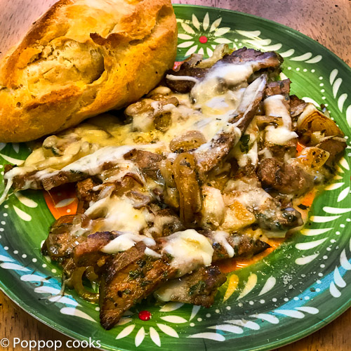 Philly Cheesesteak From Leftovers – 15 Minutes – Quick and Easy