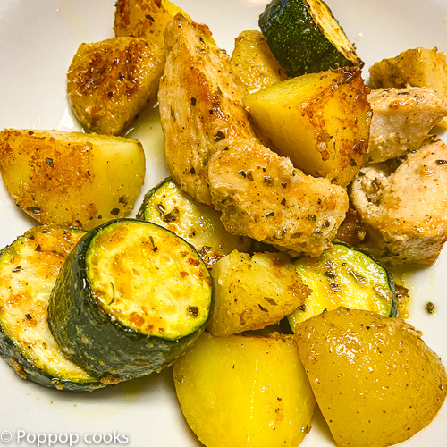 One Skillet Chicken Zucchini Potatoes – Quick and Easy