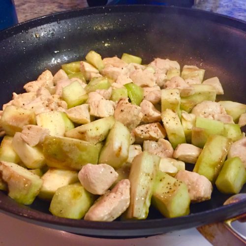 Baked Rigatoni with Chicken and Eggplant poppopcooks.com