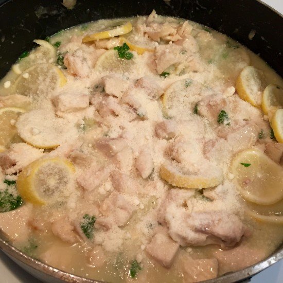 Lemon Parmesan White Wine Chicken poppopcooks.com 