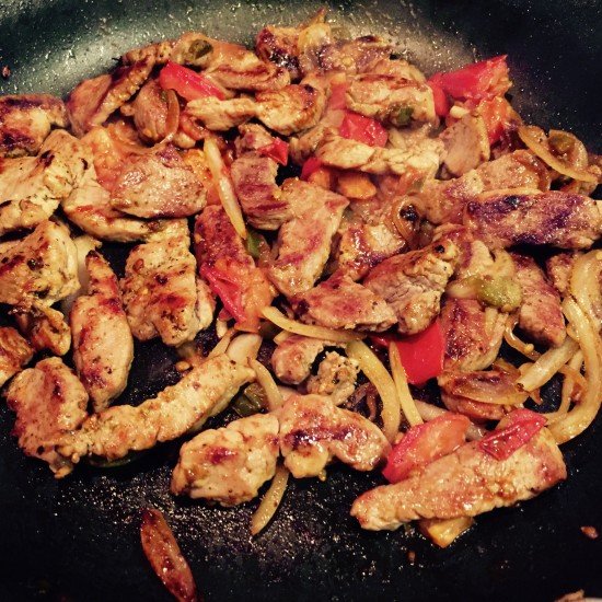 Pork Tenderloin Fajitas poppopcooks.com