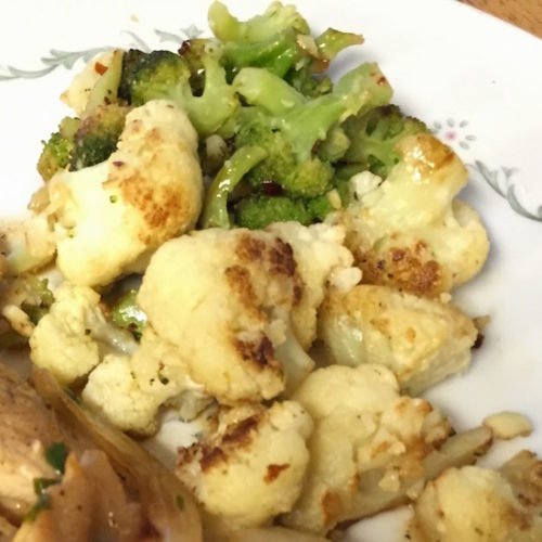 Sauteed Cauliflower and Broccoli poppopcooks.com