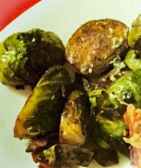 Caramelized Baconized Brussel Sprouts poppopcooks.com