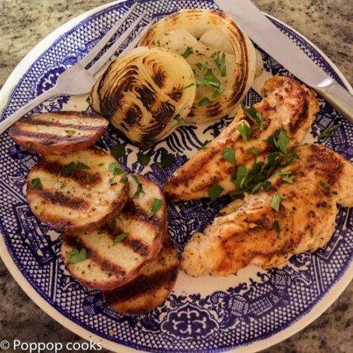 One Pan Grilled Chicken Meal-5-poppopcooks.com