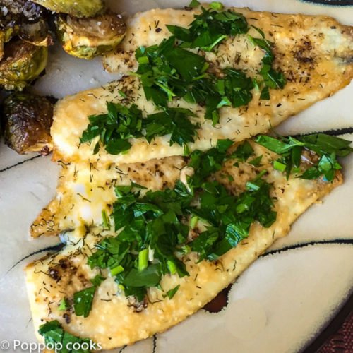 Oven Baked Lemon Parsley Flounder-8-poppopcooks.com