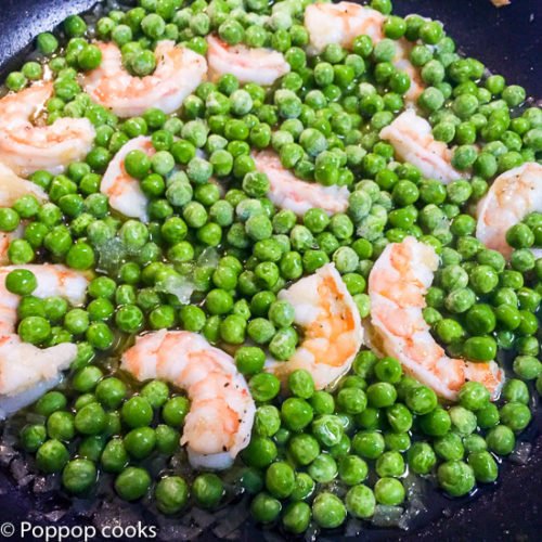 Shrimp Peas Pasta-4-poppopcooks.com