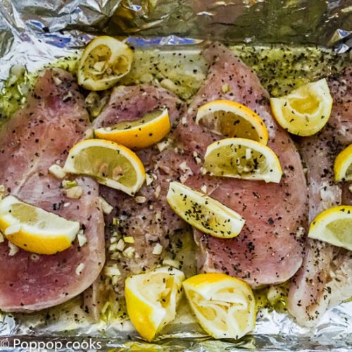 Oven Baked Lemon Chicken-3-poppopcooks.com