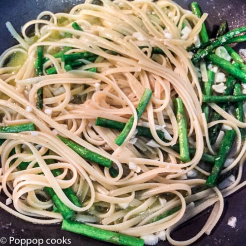 Asparagus Linguine-4-poppopcooks.com