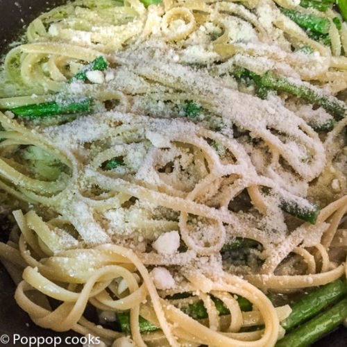 Asparagus Linguine-5-poppopcooks.com