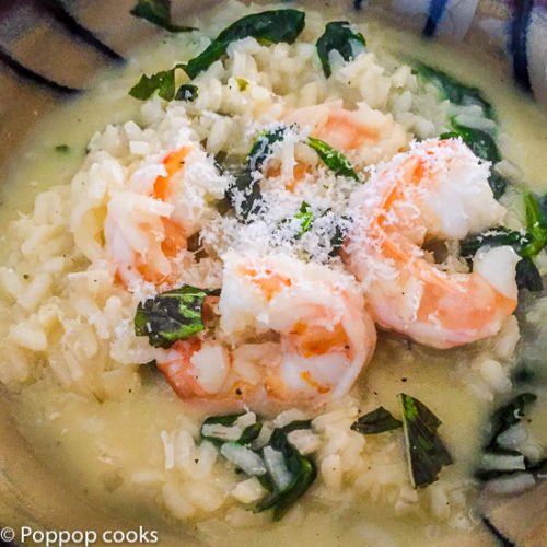 Risotto with Shrimp and Spinach-7-poppopcooks.com