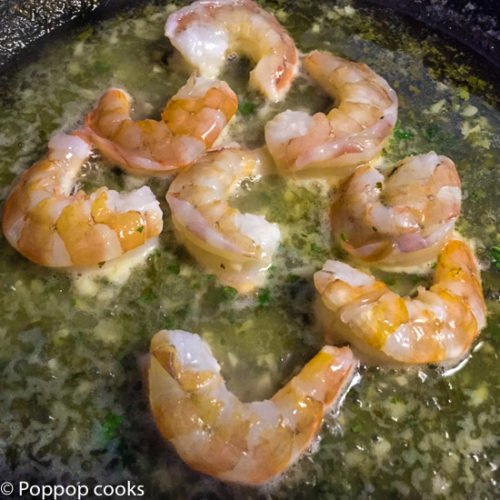 Shrimp Scampi Mexican Style-3-poppopcooks.com