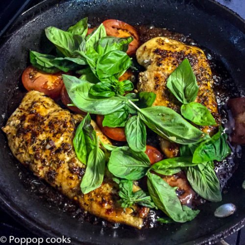 Sauteed Chicken Caprese Style-5-poppopcooks.com