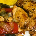 Pan Seared Chicken Peppers and Onions-7.-poppopcooks.com