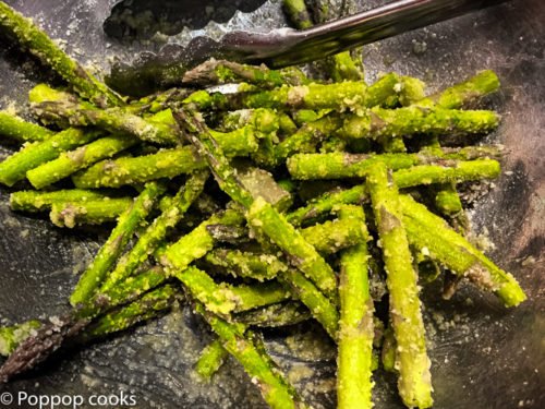 Baked Parmesan Crusted Asparagus-2-poppopcooks.com