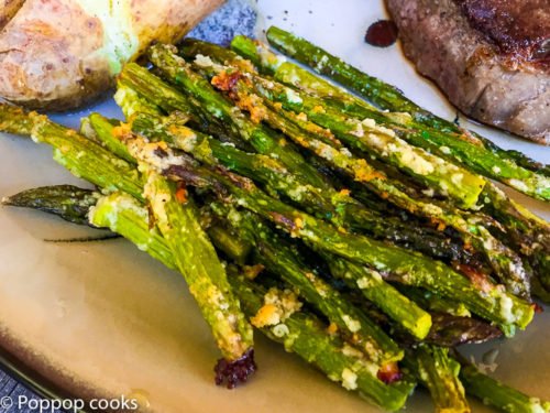 Baked Parmesan Crusted Asparagus-5-poppopcooks.com