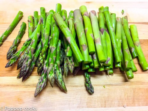 Baked Parmesan Crusted Asparagus-poppopcooks.com