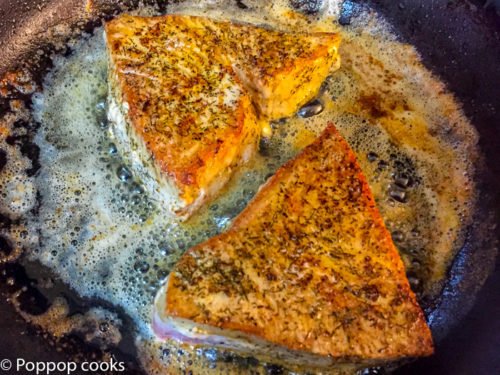 Pan Seared Tuna with Quick Hashbrowns-7-poppopcooks.com