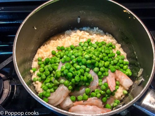 Shrimp Risotto with Peas-3-poppopcooks.com