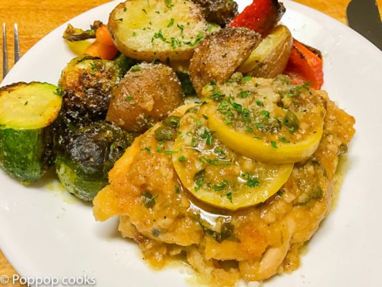 Chicken Piccata-7-poppopcooks.com-quick and easy-gluten free-main course