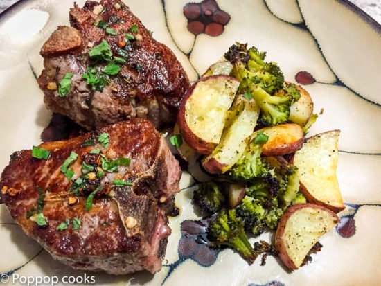 Grilled Lamb Chops quick and easy gluten free- poppopcooks.com