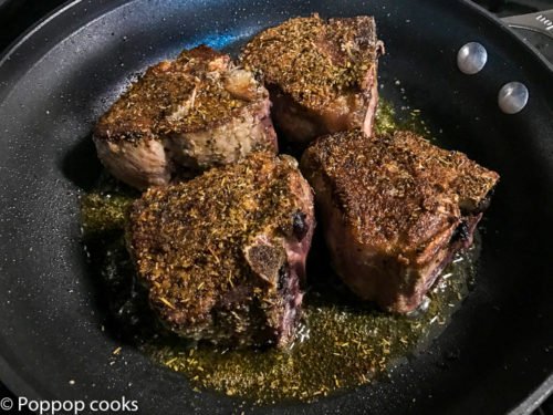 Lamb Chops with Scallions-4-poppopcooks.com-lamb chop recipes-lamb recipes