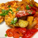 One Skillet Chicken Dinner-4-poppopcooks.com-one pot-one pan-quick and easy-gluten free