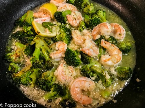 Garlic Shrimp and Broccoli-poppopcooks.com-quick and easy recipes-shrimp recipes-quick and easy shrimp recipes