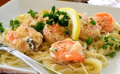 Shrimp Scampi-poppopcooks.com-quick and easy recipes-shrimp recipes-Italian recipes