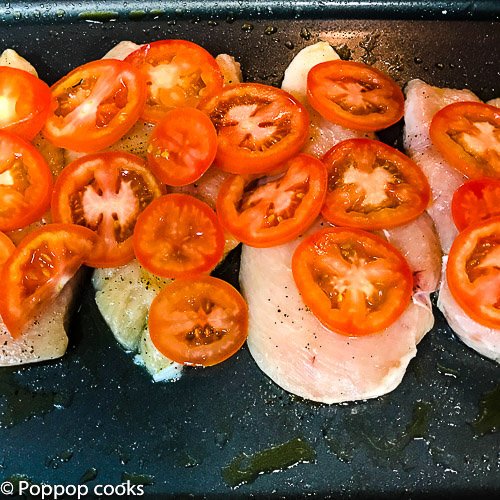 Baked Chicken With Vegetables-3-poppopcooks.com-chicken recipes-easy chicken recipes-chicken breast recipes-easy dinner recipes-baked chicken