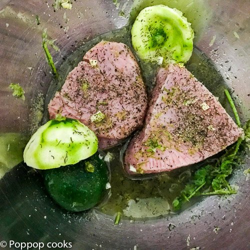 Pan Seared Tuna Steak-poppopcooks-