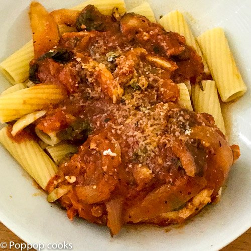 Easy Chicken Cacciatore-10-poppopcooks.com-quick and easy-Italian