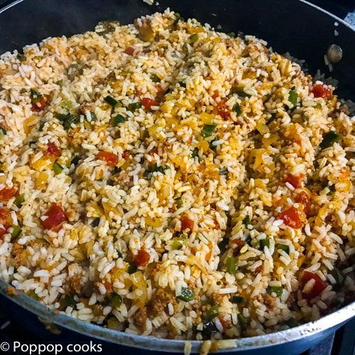 Spanish Rice-9-poppopcooks.com-rice-one pot-one pan-mexican food