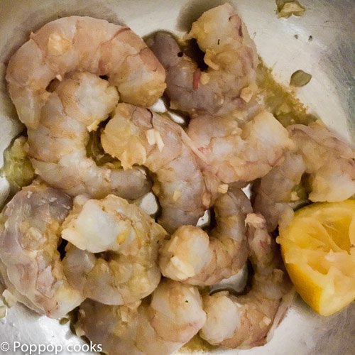 Pan Seared Shrimp with Lemon and Garlic-poppopcooks.com-quick and easy recipes