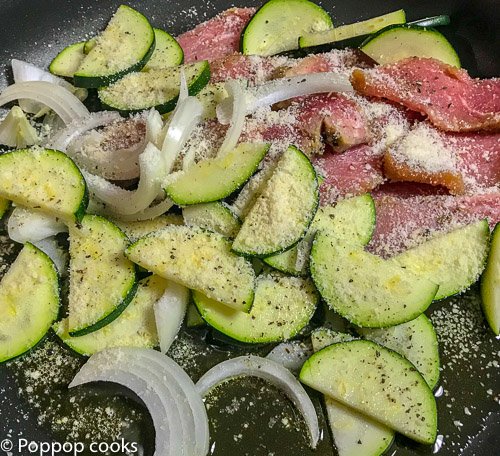 20 Min. pork tenderloin and zucchini-2-poppopcooks.com-gluten free-paleo-quick and easy