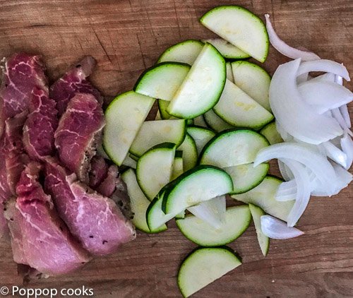 20 Min. pork tenderloin and zucchini-poppopcooks.com-gluten free-paleo-quick and easy