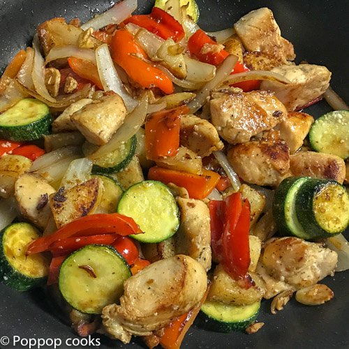 Rustic One Skillet Chicken Dinner-3-poppopcooks.com-quick and easy-gluten free-paleo