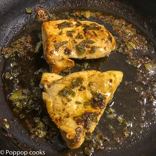 Chicken Filets with Butter and Basil Sauce-3-poppopcooks-Quick and Easy-Gluten Free-Paleo