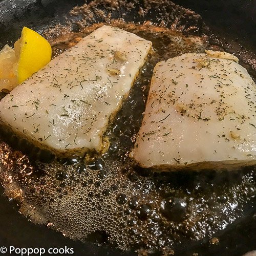 Quick and Easy Codfish Filet Dinner-4-poppopcooks.com-gluten free-paleo-seafood