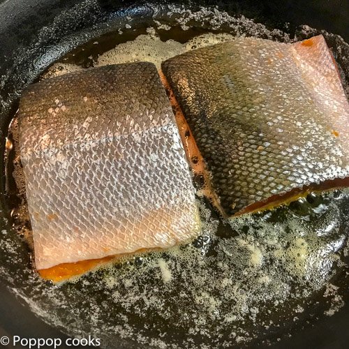 Lemon Butter Salmon Filets-4-poppopcooks.com-quick and easy-gluten free-paleo