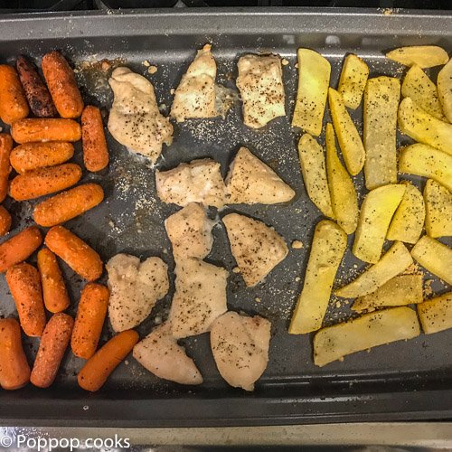 One Sheetpan Chicken Dinner-2-poppopcooks.com-quick and easy-gluten free-paleo