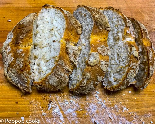 Easiest Homemade Bread-2-poppopcooks.com-quick and easy