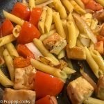 Italian Chicken and Pasta Skillet-7-poppopcooks.com-quick and easy