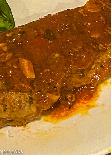 steak pizzaiola served up