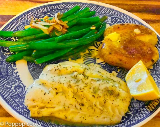 Lemon Butter Cod Filets