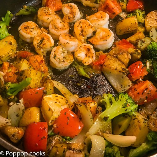 Shrimp and Veggie Fra Diavolo