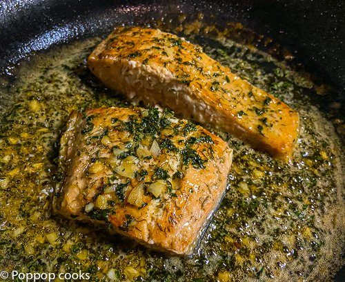 Garlic Honey Salmon - Quick and Easy - Mediterainian Diet - Poppop Cooks