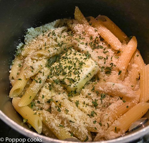 penne pasta alfredo