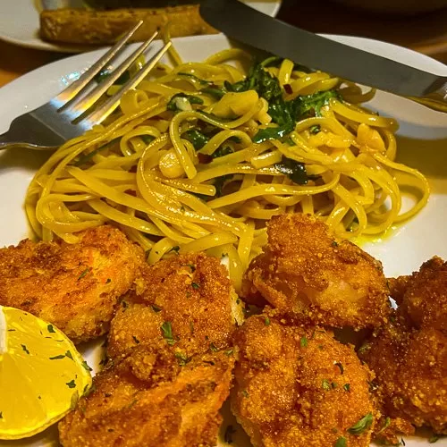 parmesan crusted fried shrimp