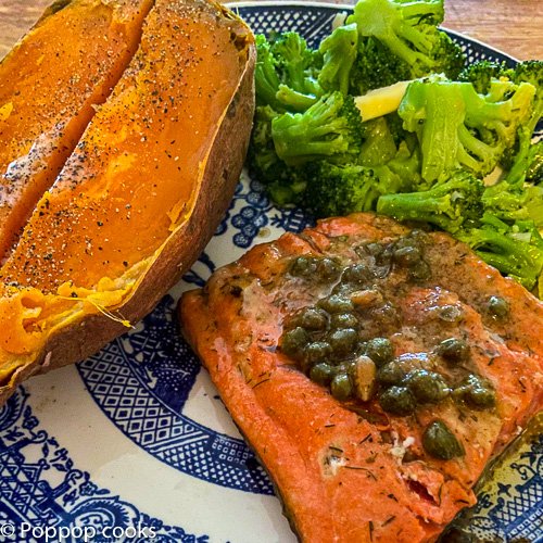 salmon piccata