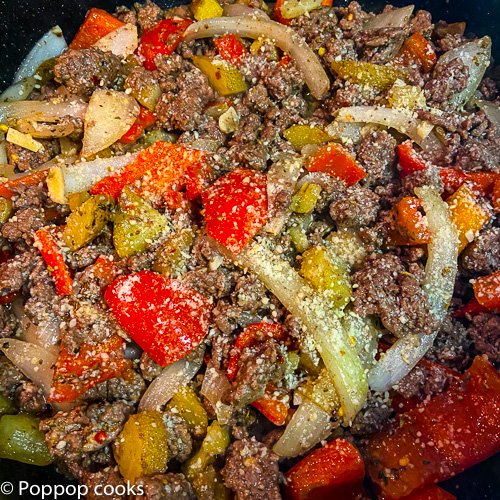 Italian Beef Peppers and Onions - One Skillet - Twenty Minutes - Gluten ...